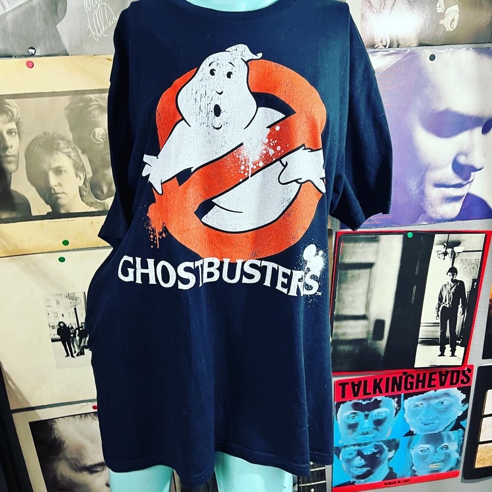 👻 GHOSTBUSTERS T-SHIRT L UNISEX COTTON 1980’s MOVIE HALLOWEEN